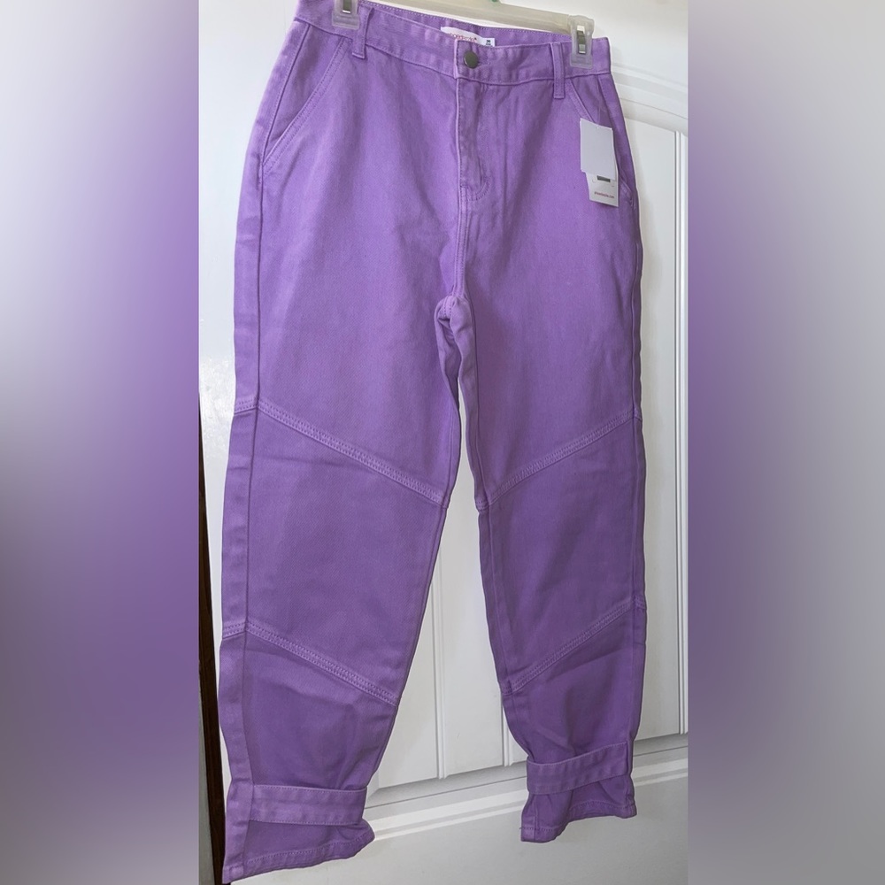 Ankle strap cargo pants